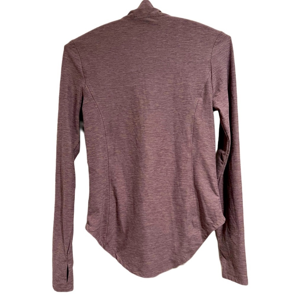 KYODAN • super soft light purple heather lightweight zip collared sweater jacket - Picture 2 of 8